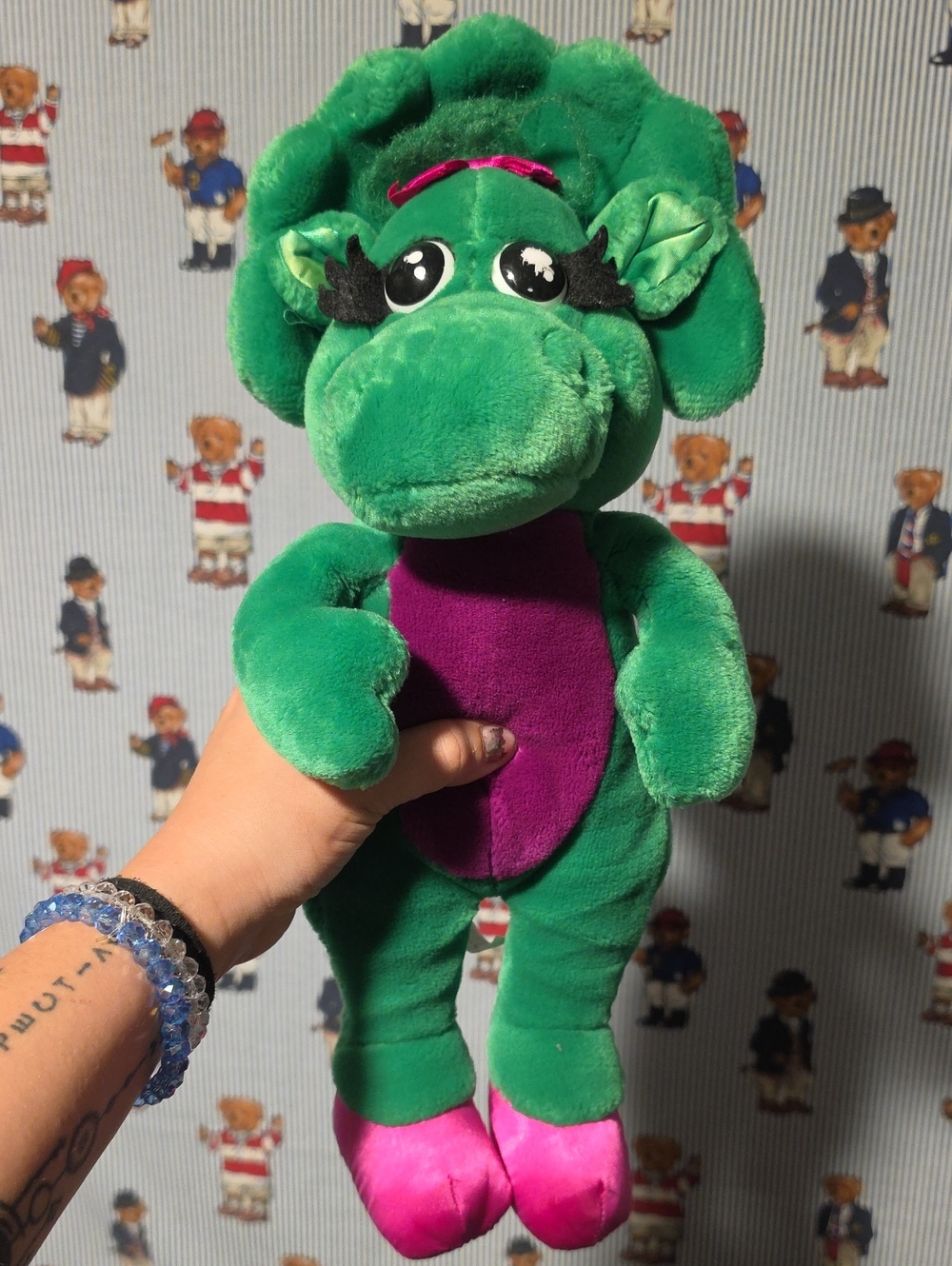 Vintage 1992 Baby Bop Plush Barney & Friends 16 Inches Tall